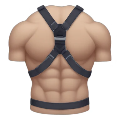 Muscle harness sticker
