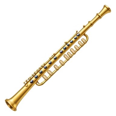 Flute golden colour aesthetic  sticker