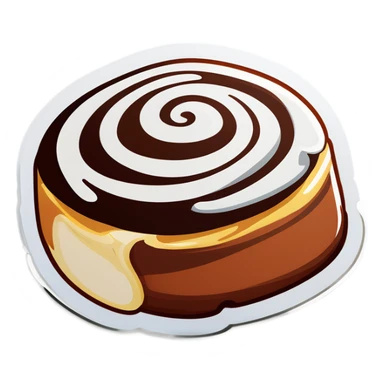 Cinnamon roll sticker
