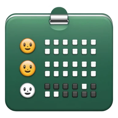 forest green habit tracker sticker