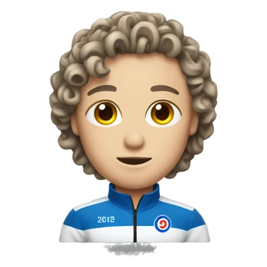 Curling athlete  sticker