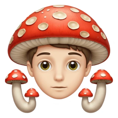 boy on shrooms sticker