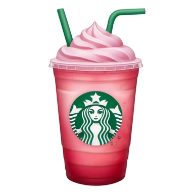 starbucks strawberry refresher sticker