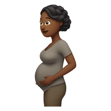 Woman very pregnant sticker