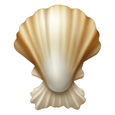 Beige shell with Pearl  sticker
