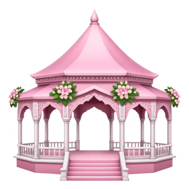 pink wedding pavillion sticker