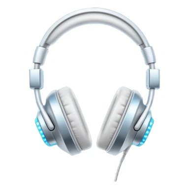 headphones with sparkles and AI letters sticker