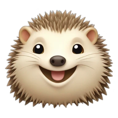 happy hedgehog sticker