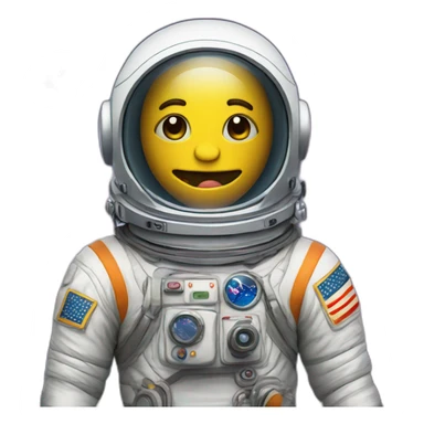 Make a monster astronaut cartoon  sticker