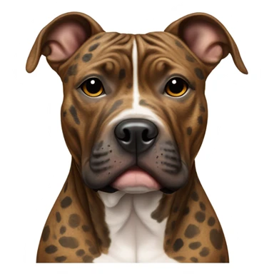 Brindle black nosed pitbull sticker