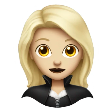 blonde vampire  sticker