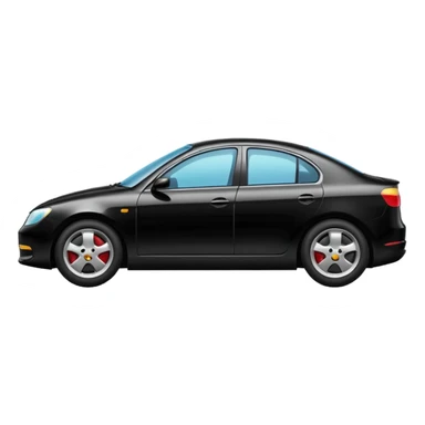 I want emoji with black car that face is in right side sticker
