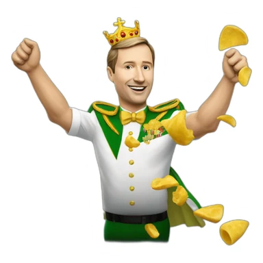 Vadimir poutine qui danse sur zelensky sticker