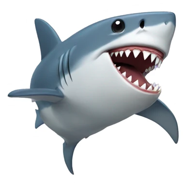 A shark doing mewing sticker