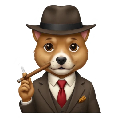 Gangster dog sticker