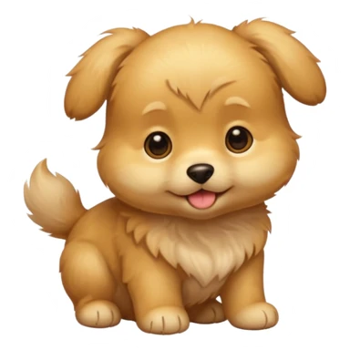 golden puppy sticker