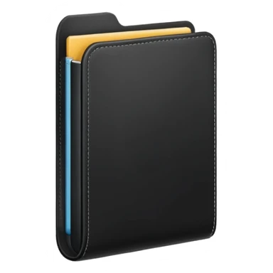 one black folder sticker