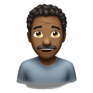 Trying not to laugh sticker