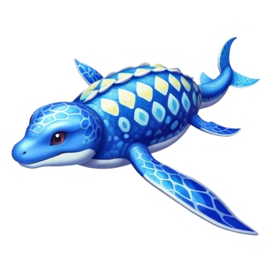 Shiny Exotic Colorful Lapras-Kyogre-Fakémon-hybrid-creature (full body)  sticker