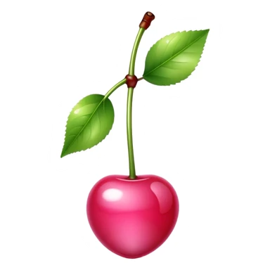 pink shiny cherries sticker