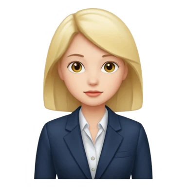 Salon owner a girl with blazer  sticker