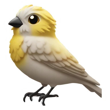 canary in front of sunrise sticker