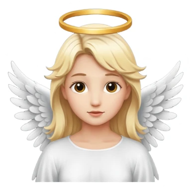 blonde angel sticker