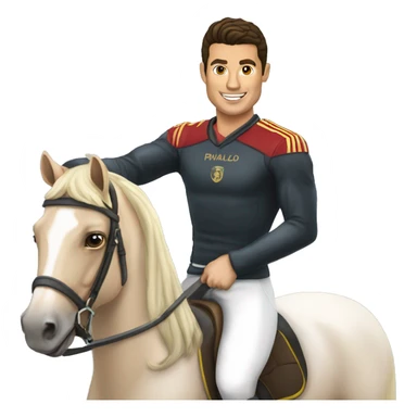 Cristiano Ronnaldo sur un cheval sticker