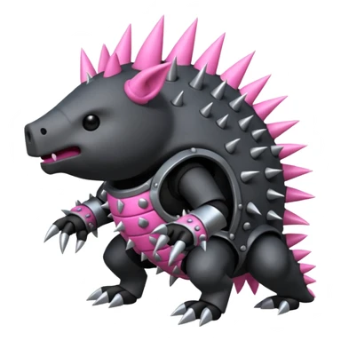 Skall-Knuser-Pigg-Fakémon-hybrid-creature (full body)  sticker