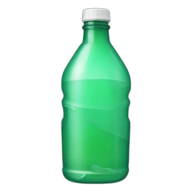 PET bottle empty and broken sticker