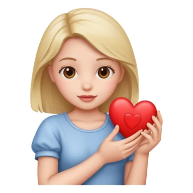 babe with heart sticker