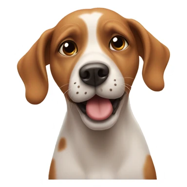 Dog sending kisses sticker