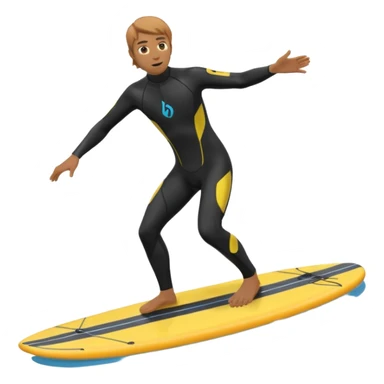 Riding an efoil board sticker