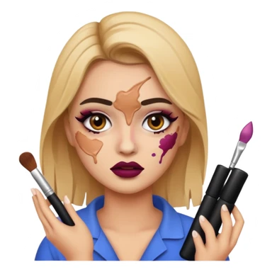 clumsy makeup artist sticker