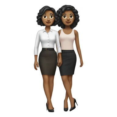two women with 6 inch heels sticker