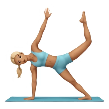 yoga bending back backwards sticker