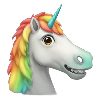 unicorn-tyrannosaurus-rainbow sticker
