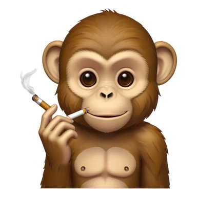 Monkey smoking blunt  sticker