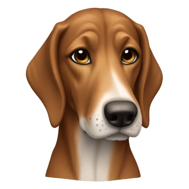 Brown Finnish lapphound  sticker