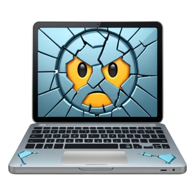 Hit laptop with hammer sticker