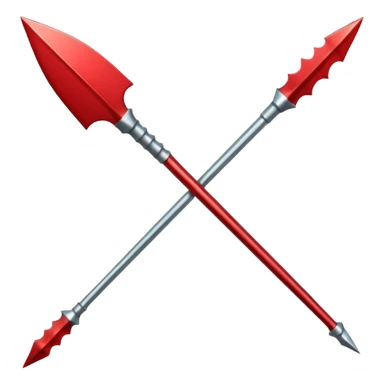 spartan spear, red  sticker