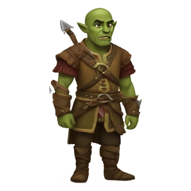 Bard Half-Orc sticker