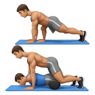 side-view man weighted glute-bridges sticker