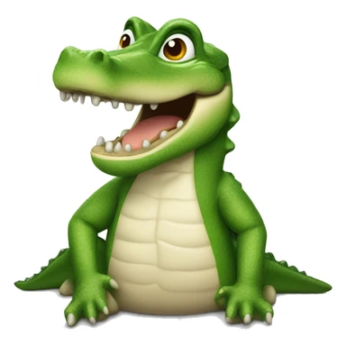 Kaktus als Krokodil  sticker