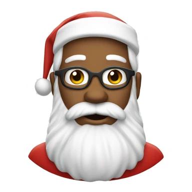 WHITE Santa Claus WHITE sticker