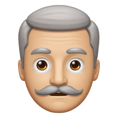 The  🥸 emoji but with gray eyebrows and mustache sticker