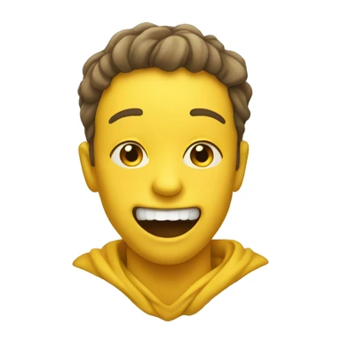 normal yellow emoji biting lip sticker