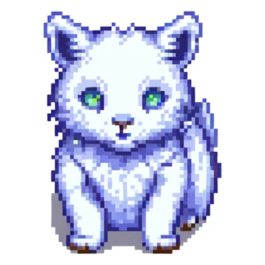 Neon Splash Fantasy Furry Animal Creature  sticker