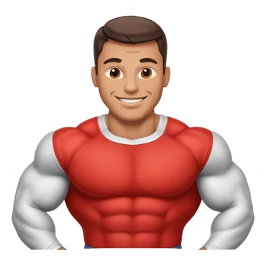super strong man sticker