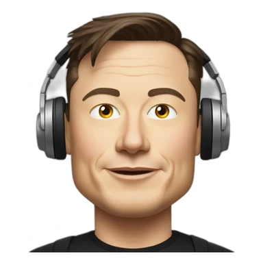 elon musk dj sticker